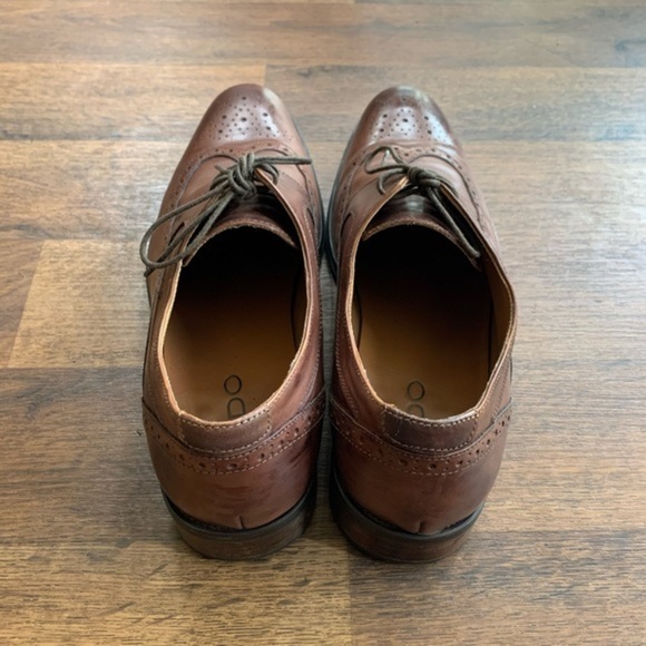Aldo Brown Leather Oxfords - 13 - Picture 3 of 7